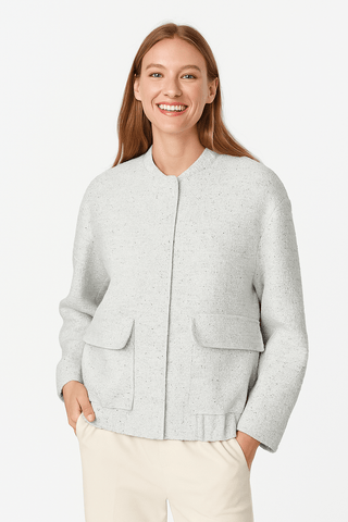 Lilli Strukturjacke mit Taschen - Jacken - Weiß - Müller Mode