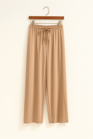 Linsey Schlupfhose mit weitem Bein und Tunnelzugnd - hosen - Khaki - Müller Mode