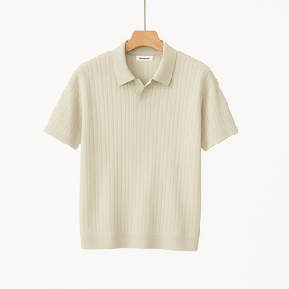 Lucas Strick Poloshirt Herren Kurzarm - Polos - Aprikose - Müller Mode