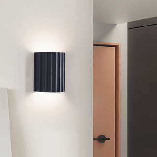 Lumière - Halbkreisförmige Wandleuchte aus Harz - Wandleuchte - Grau - Müller Mode
