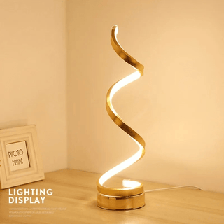 Lumina - Leichte Spirale - Tischlampe - Gold - Müller Mode