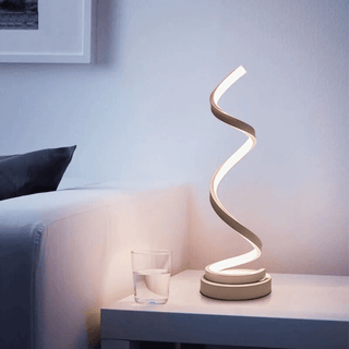 Lumina - Leichte Spirale - Tischlampe - Gold - Müller Mode
