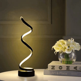 Lumina - Leichte Spirale - Tischlampe - Gold - Müller Mode