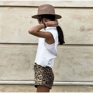Luzia - Denim Shorts - Bequeme Passform - Shorts - Braun - Müller Mode