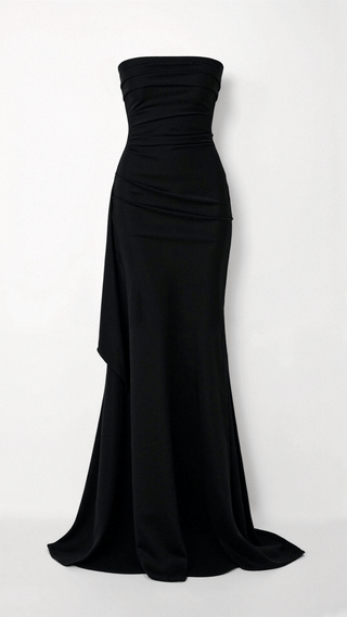 Lynn Tube Abendkleid mit Oberschenkelschlitz - Kleider - Schwarz - Müller Mode