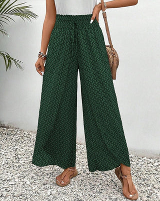 Magdalene - Hose mit weitem Bein für Frauen - Stoffhosen - Grün - Müller Mode