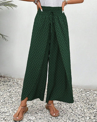 Magdalene - Hose mit weitem Bein für Frauen - Stoffhosen - Grün - Müller Mode