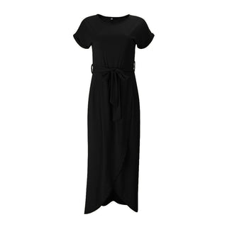 Maike - Maxi Kleid - Schlitz - Kleider - Schwarz - Müller Mode