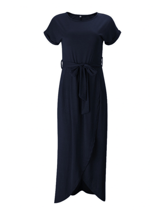 Maike - Maxi Kleid - Schlitz - Kleider - Schwarz - Müller Mode