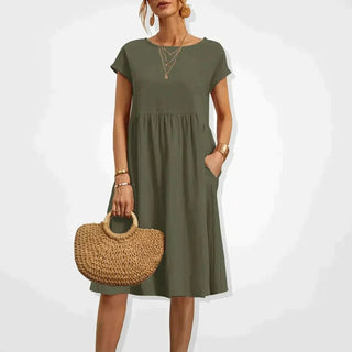 Malia - Kleid - Oversized - Kleider - Grün - Müller Mode