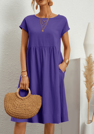 Malia - Kleid - Oversized - Kleider - Lila - Müller Mode