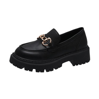 Marceline - Plateau - Loafer - Metallketten - Charme - Loafers - Schwarz Matt - Müller Mode