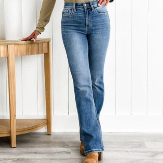 Maren - Bauchfreie Hose - Jeans - Hellblau - Müller Mode