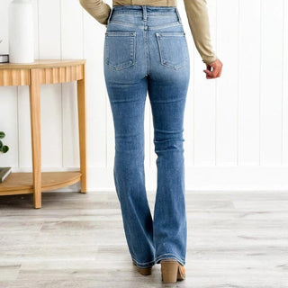 Maren - Bauchfreie Hose - Jeans - Dunkelblau - Müller Mode