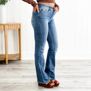 Maren - Bauchfreie Hose - Jeans - Hellblau - Müller Mode