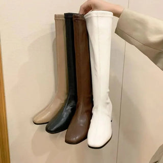 Marinella - Kniehohe Stiefel - Wintermode - Stiefel - Schwarz - Müller Mode