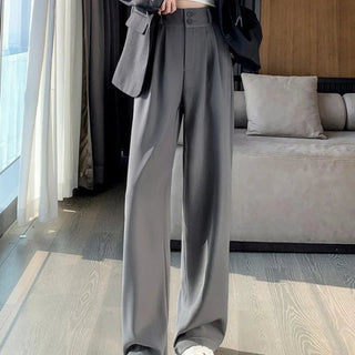 Mayla - Formelle Hose mit weitem Bein - Stil mit hoher Taille - Stoffhosen - Schwarz - Müller Mode
