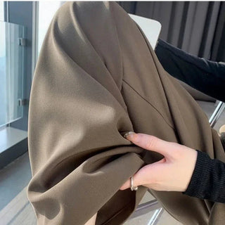 Mayla - Formelle Hose mit weitem Bein - Stil mit hoher Taille - Stoffhosen - Schwarz - Müller Mode