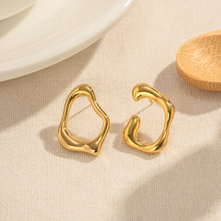 Micara - Abstract Loops - Ohrringe - Ohrringe - Gold - Müller Mode
