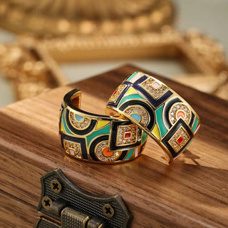 Micara - Art Deco - Ohrringe - Ohrringe - Gold - Müller Mode