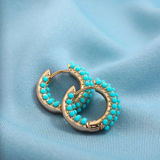 Micara - Beaded Bliss - Ohrringe - Ohrringe - Blau - Müller Mode