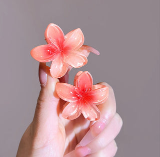 Micara - Blumenklammern - Haarschmuck - Haarschmuck - Orange - Müller Mode
