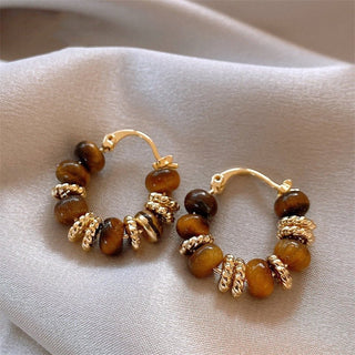 Micara - Bronze Beads - Ohrringe - Ohrringe - Braun - Müller Mode