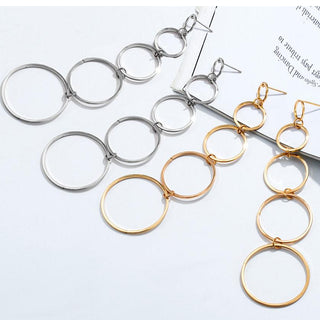 Micara - Cascading Hoops - Ohrringe - Ohrringe - Silber - Müller Mode
