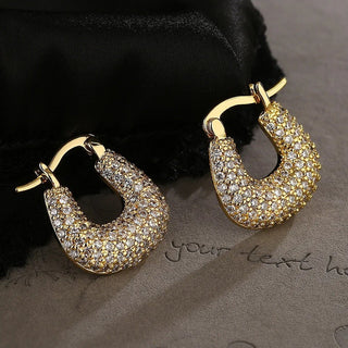 Micara - Curvy Sparkles - Ohrringe - Ohrringe - Weißer Kristall - Müller Mode