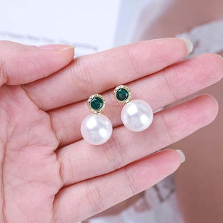 Micara - Emerald Elegance - Ohrringe - Ohrringe - Perle - Müller Mode
