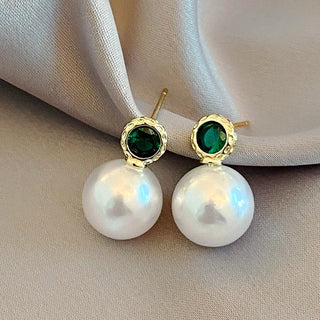 Micara - Emerald Elegance - Ohrringe - Ohrringe - Perle - Müller Mode
