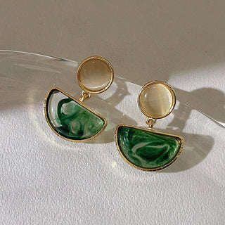 Micara - Emerald Glams - Ohrringe - Ohrringe - Grün Weiß - Müller Mode