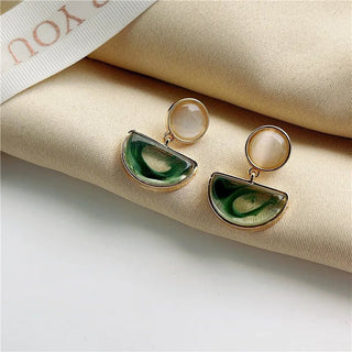 Micara - Emerald Glams - Ohrringe - Ohrringe - Grün Weiß - Müller Mode