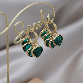 Micara - Emerald Glitz - Ohrringe - Ohrringe - Smaragdgrün - Müller Mode