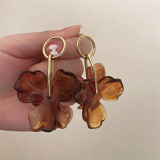 Micara - Floral Drops - Ohrringe - Ohrringe - Braun - Müller Mode