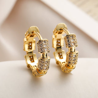 Micara - Glitzy Duo - Ohrringe - Ohrringe - Gold - Müller Mode