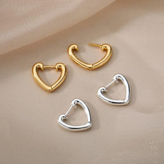 Micara - Heart Locks - Ohrringe - Ohrringe - Silber - Müller Mode