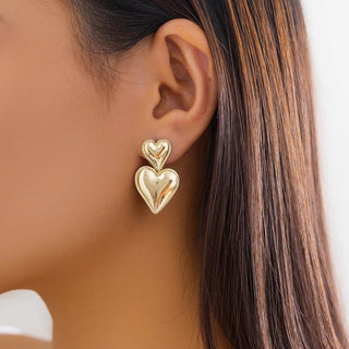 Micara - Heartful Duet - Ohrringe - Ohrringe - Gold - Müller Mode