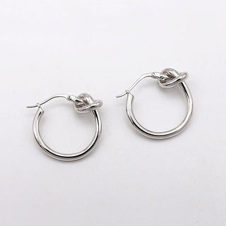 Micara - Knotty Hoops - Ohrringe - Ohrringe - Silber - Müller Mode