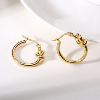 Micara - Knotty Hoops - Ohrringe - Ohrringe - Silber - Müller Mode