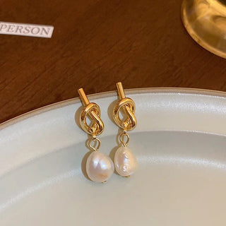Micara - Knotty Pearls - Ohrringe - Ohrringe - Perle - Müller Mode