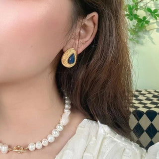 Micara - Lapis Luxe - Ohrringe - Ohrringe - Blau - Müller Mode