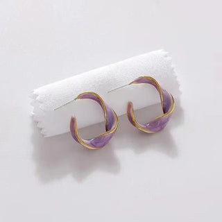 Micara - Lavender Curve - Ohrringe - Ohrringe - Lila - Müller Mode