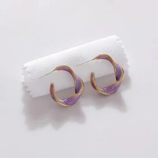 Micara - Lavender Curve - Ohrringe - Ohrringe - Lila - Müller Mode