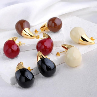 Micara - Luxe Teardrops - Ohrringe - Ohrringe - Schwarz - Müller Mode