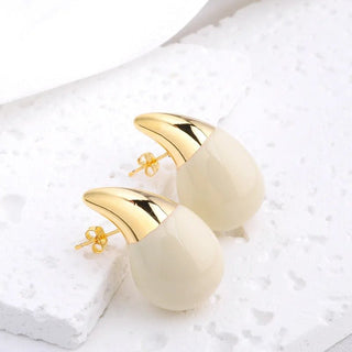 Micara - Luxe Teardrops - Ohrringe - Ohrringe - Weiß - Müller Mode