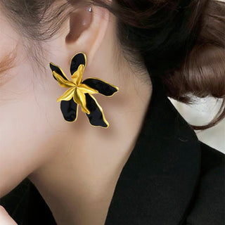 Micara - Midnight Lilies - Ohrringe - Ohrringe - Schwarz/Gold - Müller Mode
