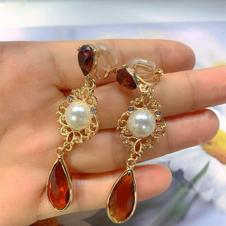 Micara - Pearl Cascade - Ohrringe - Ohrringe - Braun - Müller Mode