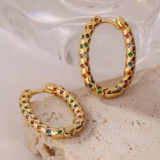 Micara - Prism Loops - Ohrringe - Ohrringe - Gold - Müller Mode