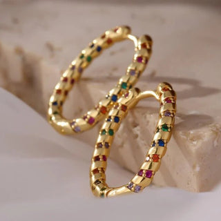 Micara - Prism Loops - Ohrringe - Ohrringe - Gold - Müller Mode